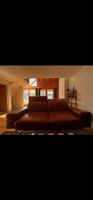 🛋️ 2 hochwertige Echtleder-Sofas in Cognac