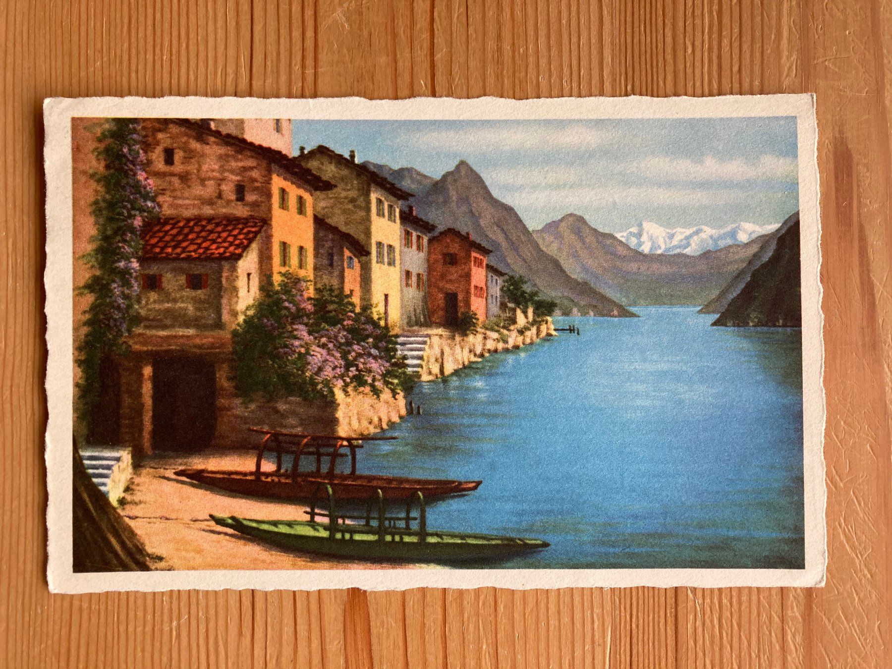 Cartoline postali: Gandria - 4 AK ab 1933 – Usato da Oberuzwil venduto da Henri09 1