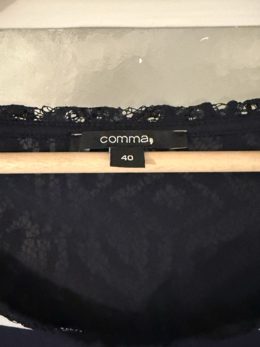 Comma T-shirt: COMMA. Shirt, Gr. 40, schwarz/weiss gestreift – Nuovo (secondo la descrizione) da Basel venduto da zukk_ 1