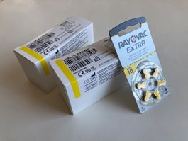 Hörgeräte Batterien P10, 2 Schachtel mit je 60 Batterien