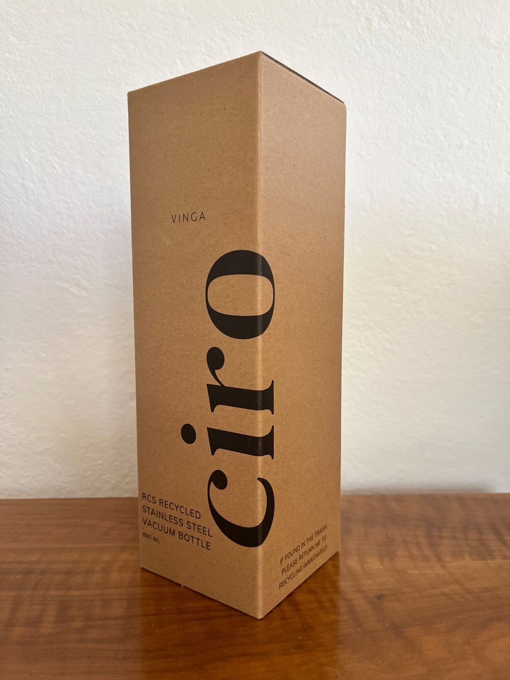 Borracce & Thermos: Vinga Ciro Recycelt 800ml Isolierte Wasserflasche – Nuovo e nell'imballaggio originale da Bern venduto da dan_y2vq 4