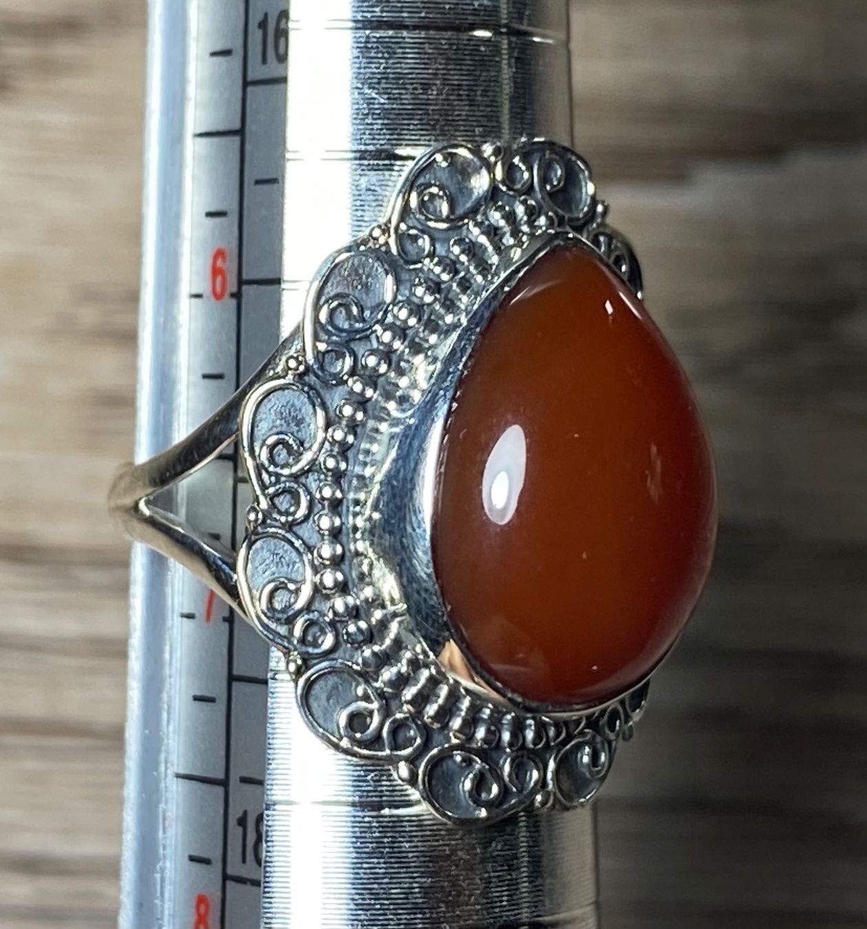 Ringe: Orientalischer Silberring; natürl. Roter Achat – Neu und originalverpackt aus Laax von Kiki_Kingdom 6