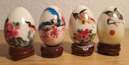 Oeufs chinois en céramique peints à la main