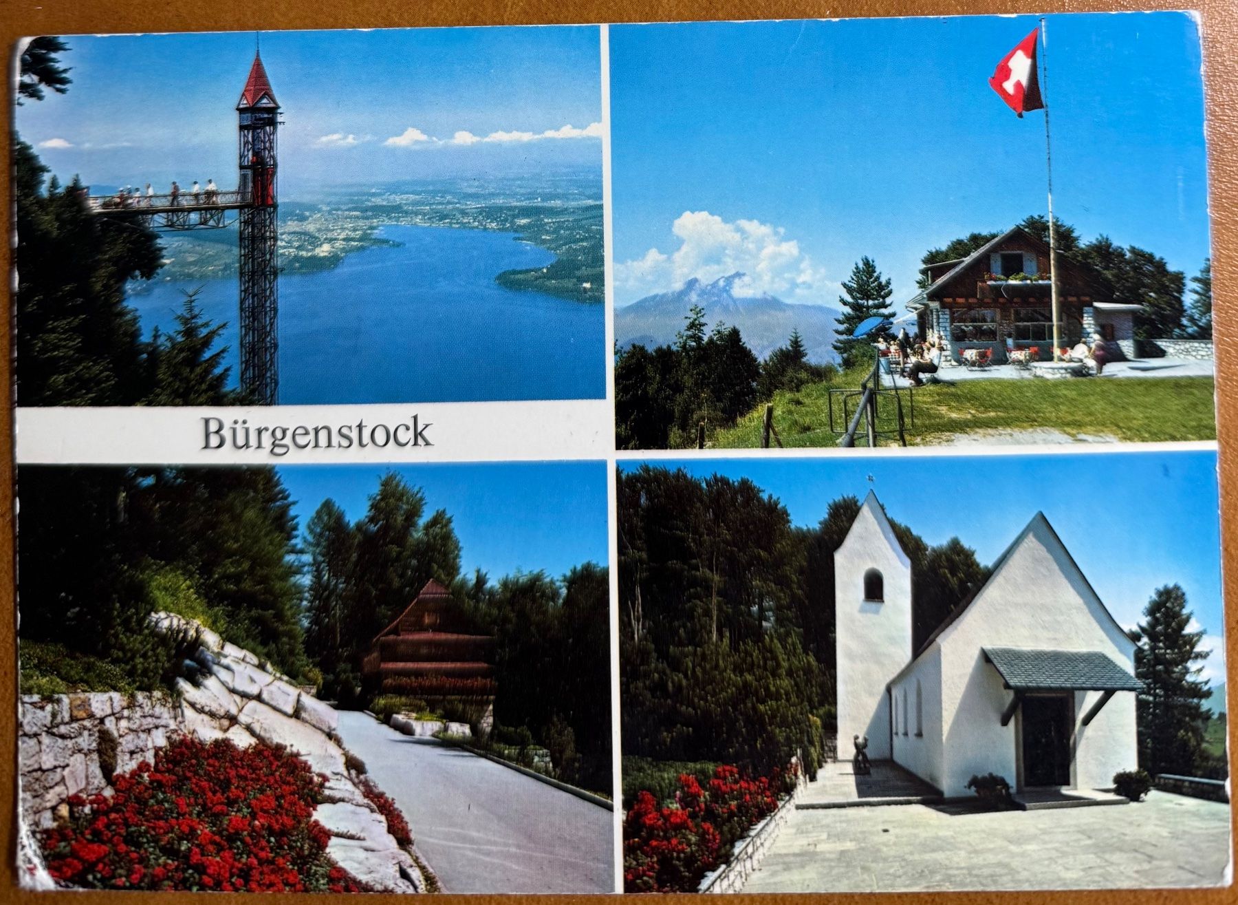 Cartoline postali: Bürgenstock - Multi-vue 1976 – Usato da Lutry venduto da Ediego