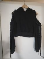Kapuzenpullover schwarz Grösse S 