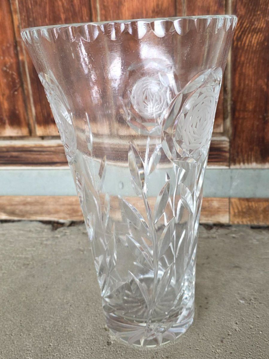 Vasi & Recipienti: Kristall Glas Vase Rose 31 cm – Usato da Walterswil BE venduto da Lonitti 1