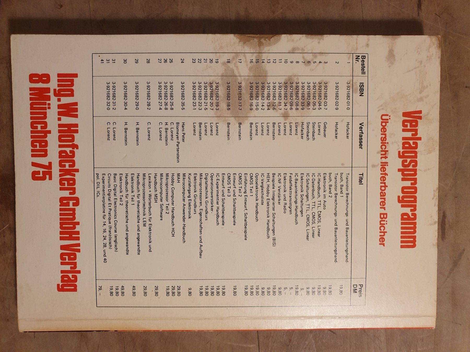 Bücher: Digitale Experimantierhandbuch C. Lorenz – Gebraucht aus Zürich von loosebone 1