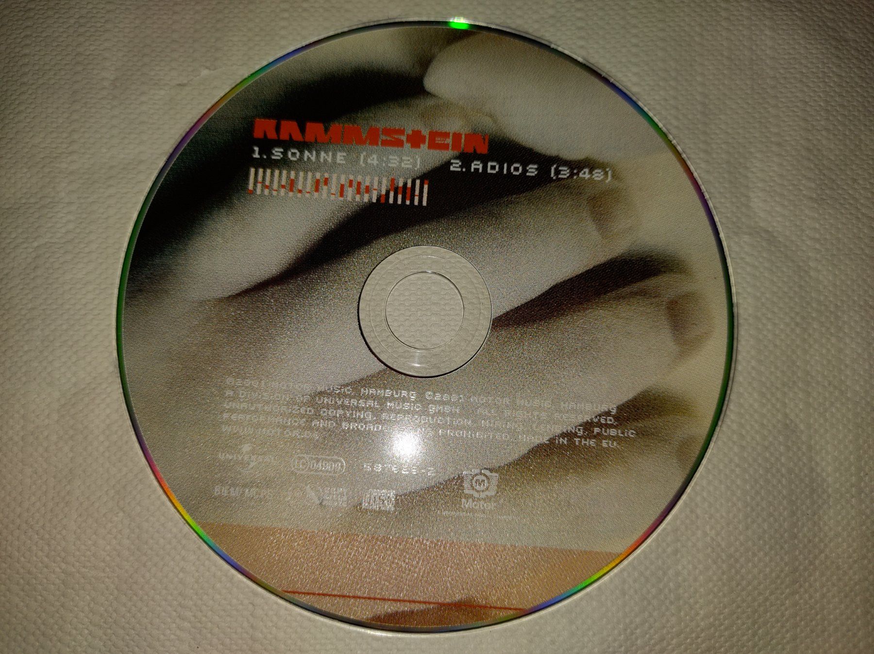 CDs: RAMMSTEIN SONNE SINGLE CD ** MOTOR 2 TRACK VERSION ** – Gebraucht aus Lupfig von Womewome 2