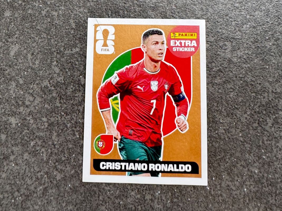 Panini Carte collezionabili: Panini WM 2026 Cristiano Ronaldo Extra Sticker – Nuovo (secondo la descrizione) da Alterswil FR venduto da nic_p5mn 2
