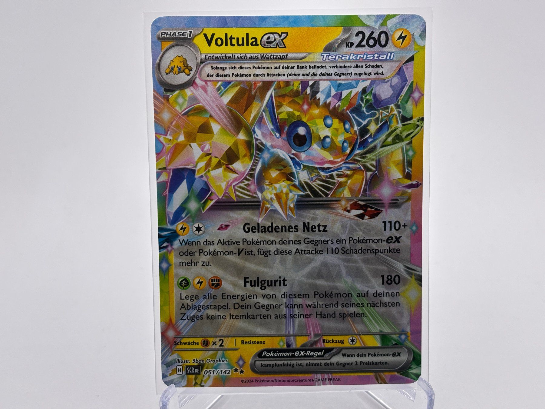 Pokémon Carte collezionabili: Stellarkrone - Voltula ex  (SCR 51) - DE – Usato da Allschwil venduto da Bullach