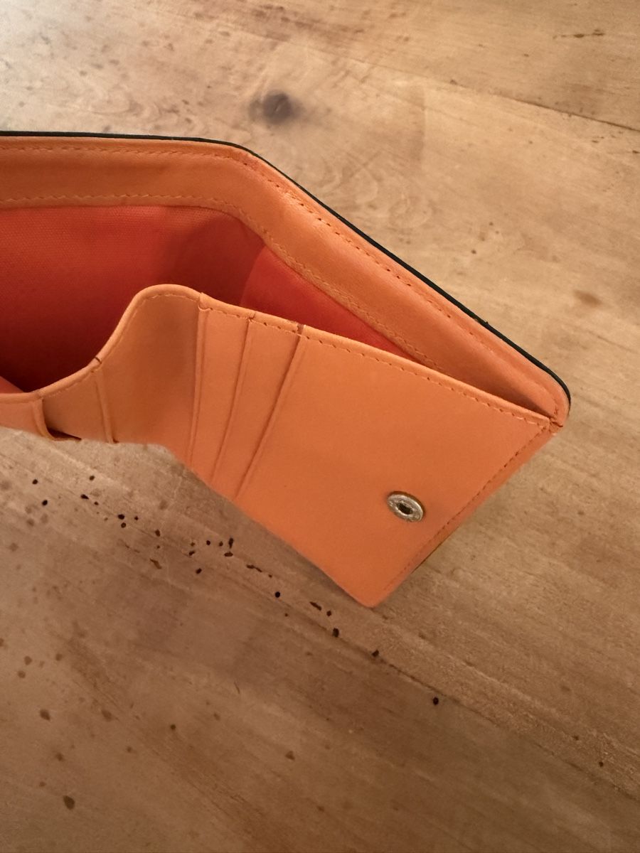Portafogli: Geldbörse Rossi, Leder schwarz orange – Usato da Buchs AG venduto da bselina 3