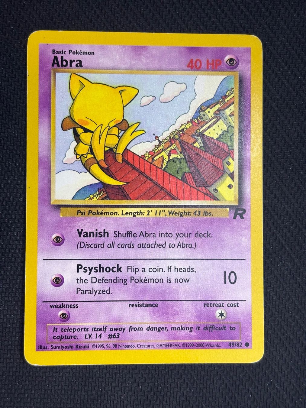 Pokémon Sammelbilder & Trading cards: Pokemon Abra 49/82 WOTC Team Rocket EN – Gebraucht aus St. Gallen von KantoKarten