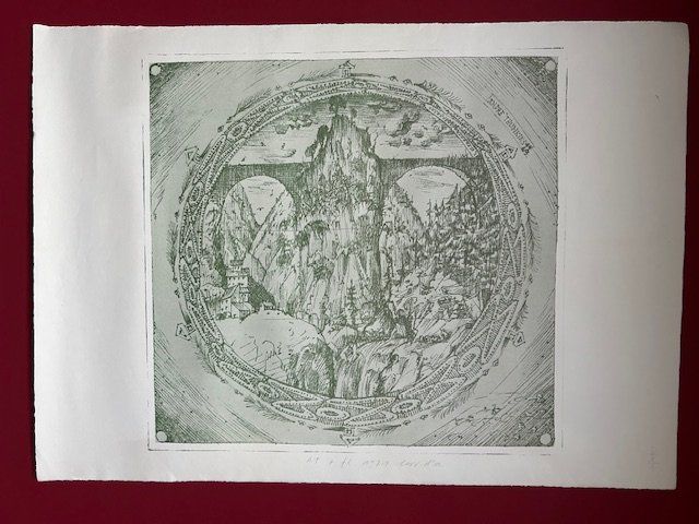 André Thomkins, Lithografie 1969 / 1971, monogrammiert (Gebraucht) in ...