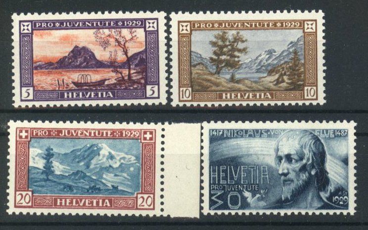Tutti i francobolli: 1929, Pro Juventute ** – Usato da Willisau venduto da Vollstempel