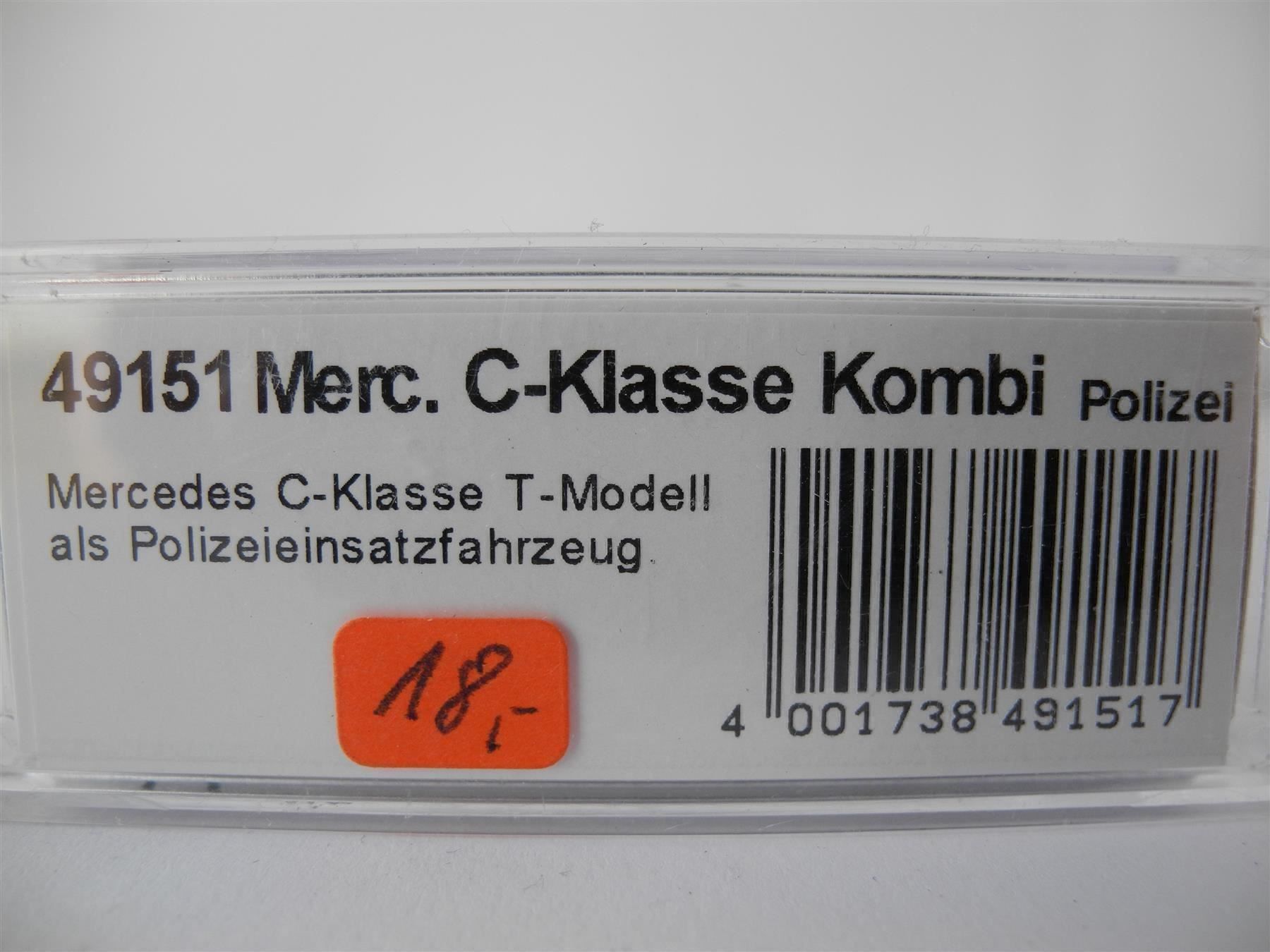 Busch Modellautos: Busch 49151 Mecedes C-Klasse, Nr. s87 – Neu und originalverpackt aus Kottwil von Crazyrolf 2