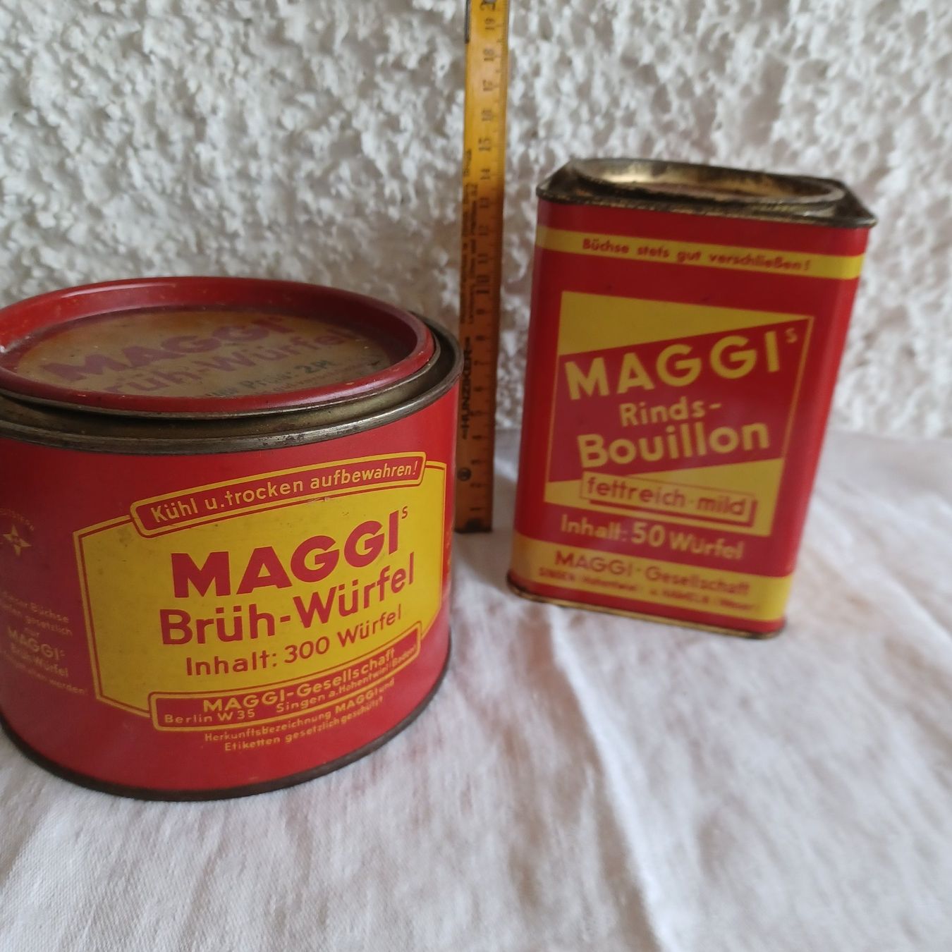 Barattoli: 2 alte grössere Maggi Dosen – Usato da Abtwil SG venduto da luupsy