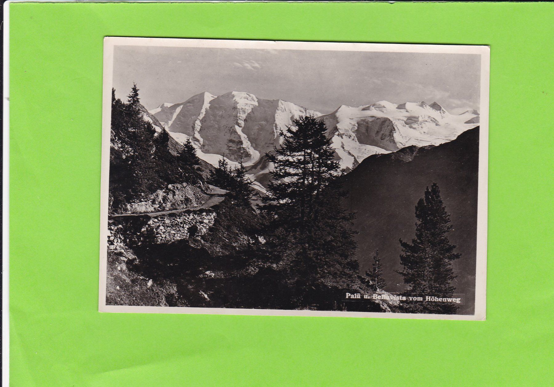 Cartoline postali: Palü, Bellavista vom Höhenweg – Usato da St. Peterzell venduto da neckertal