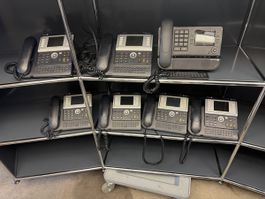 7 x Alcatel-Lucent 8068 Premium DeskPhone gebraucht grau