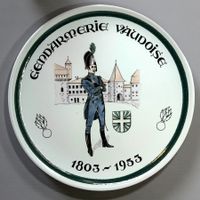 Assiette Gendarmerie Vaudoise 1803-1953 - Collection