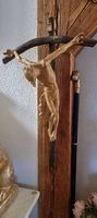Antikes Grosses Holzkreuz(Zirbenholz)mit Jesus, Kruzifix