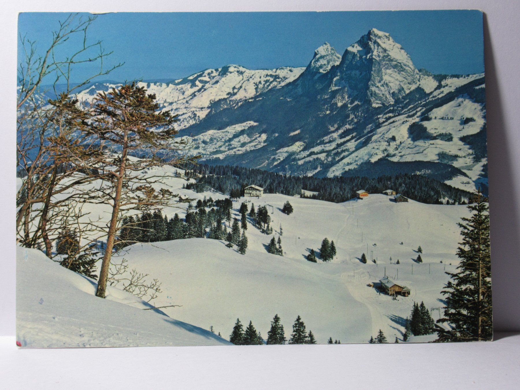 Cartoline postali: Stoos , Blick auf Skigebiet  1971 – Usato da Grenchen venduto da Bluemchen1900