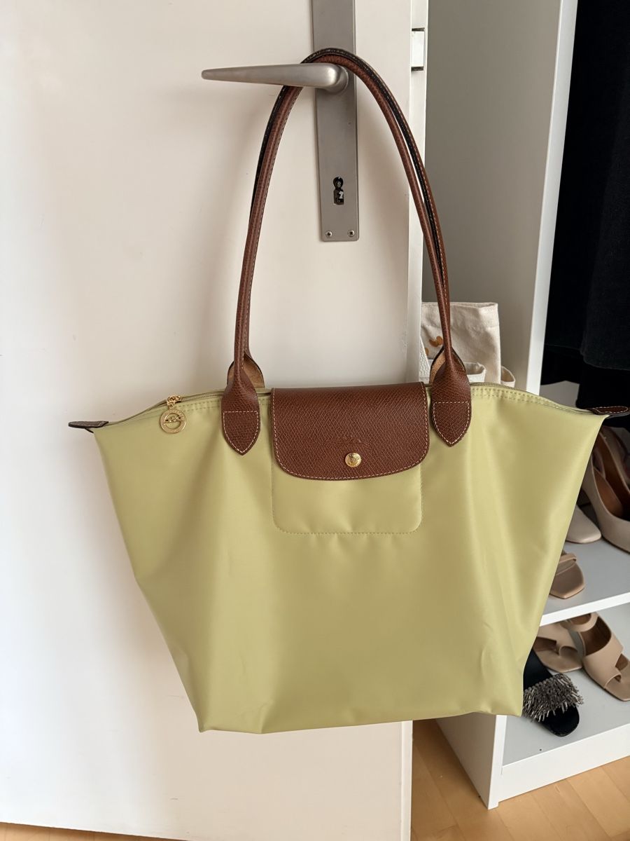 Longchamp Taschen für Damen: Longchamp Pliage Pistachio – Gebraucht aus Basel von klo_n59g