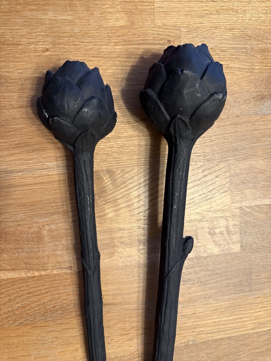 Tutte le decorazioni: 2 Deko-Artischocken gross und schwer. – Usato da Goldach venduto da Messerguru 1