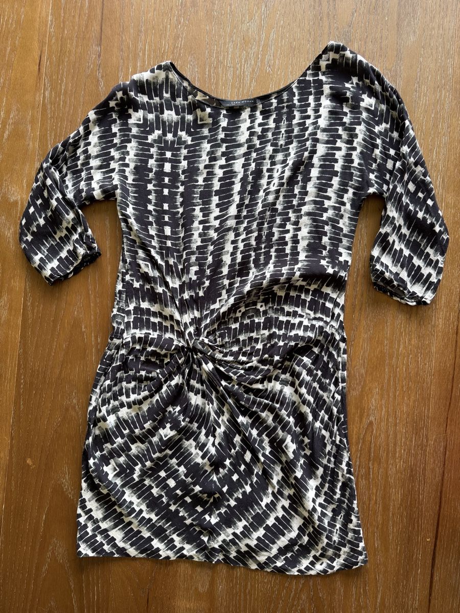 Zara Chic Black and White Print Dress - (Gebraucht) in Gockhausen für ...