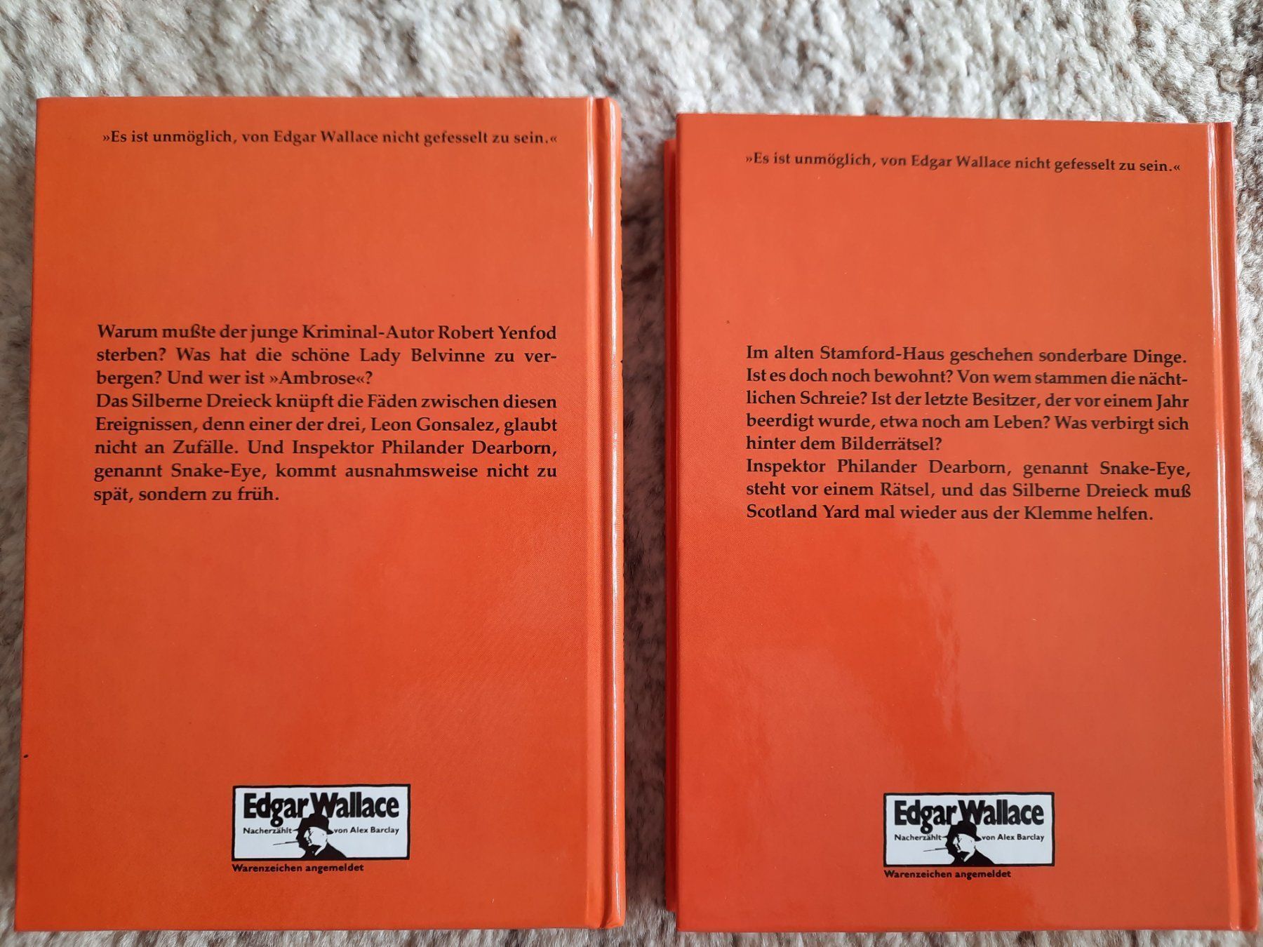 Bücher: Jugendkrimi; Edgar Wallace, 2 Bde – Gebraucht aus Niederteufen von Buecherwurm_70 1