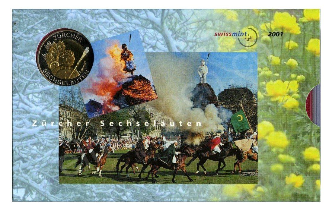 Alle Münzen: SET de monnaie suisse de 2001 non circulé FDC – Neu und originalverpackt aus Fribourg von Kiki020 2