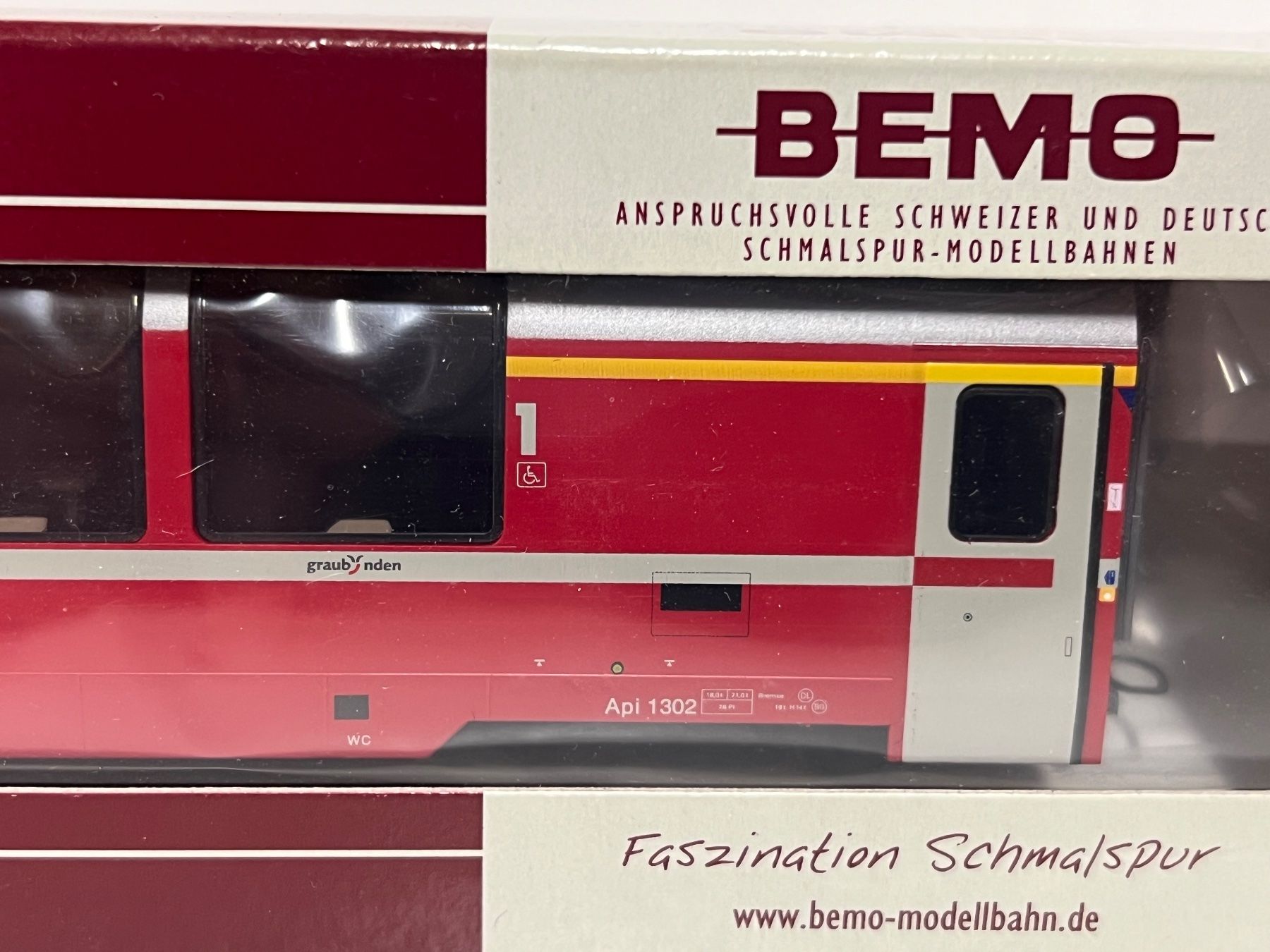 Bemo Modellini di ferrovie: Bemo 3293 112 RhB Api 1302 Panoramawg. "Bernina-Express – Nuovo e nell'imballaggio originale da Neuenhof venduto da ludovicco 1
