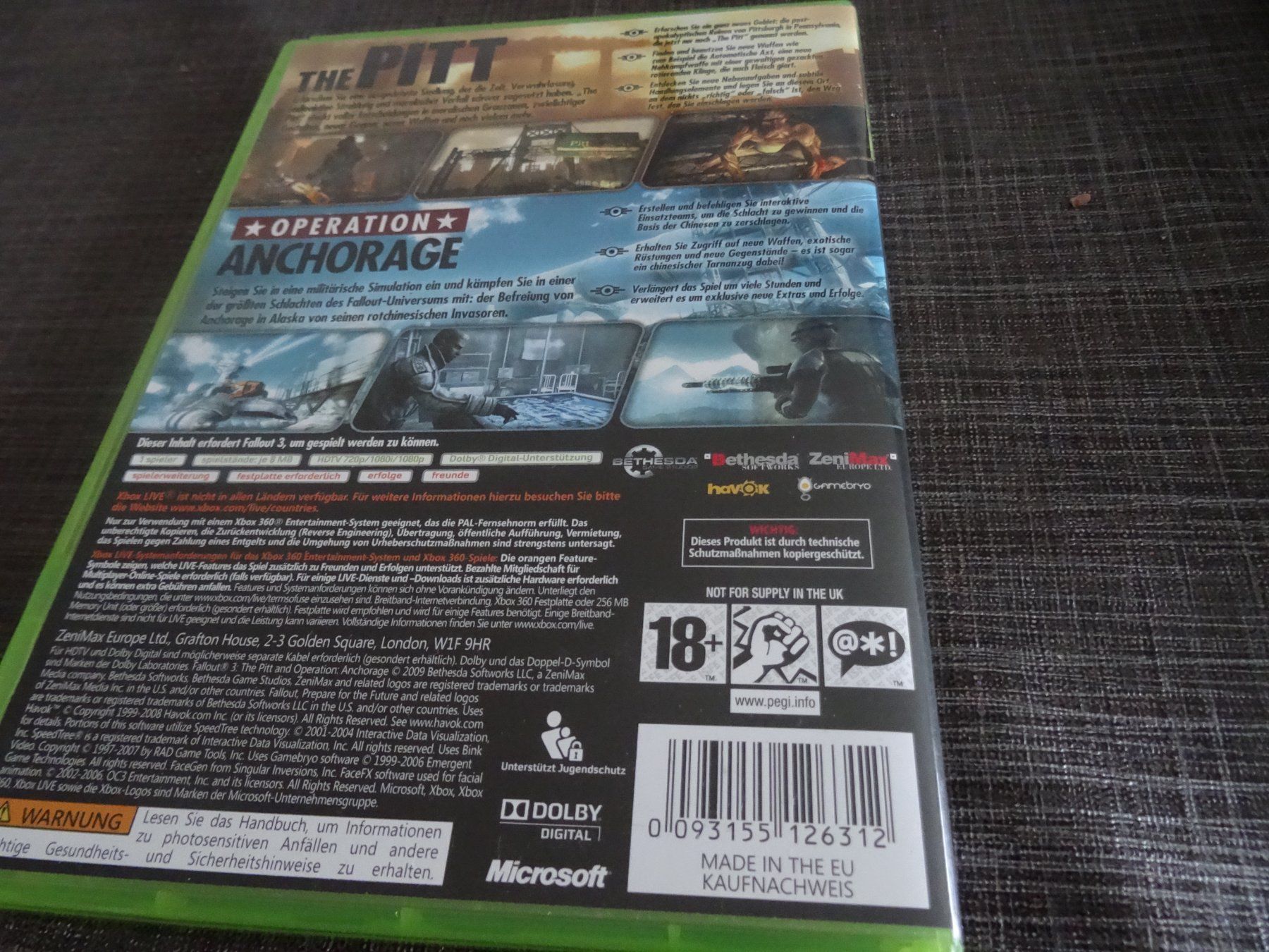 Giochi: Fallout 3 - Game Add-on Pack the Pitt and operation XBOX 360 – Usato da Olten venduto da Disc-Ausverkauf 2