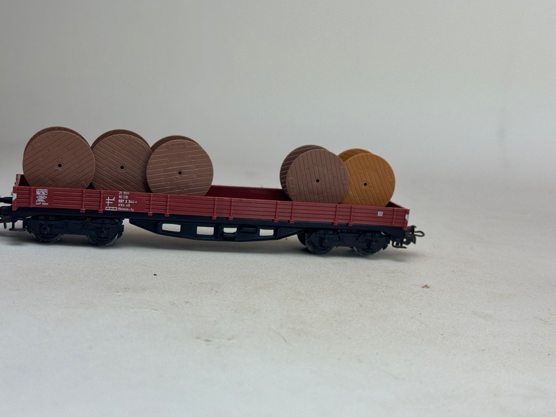 Märklin Modelleisenbahnen: VE1- Märklin Flachwagon mit Kabelrollen – Gebraucht aus Elm von Wikmtz 1