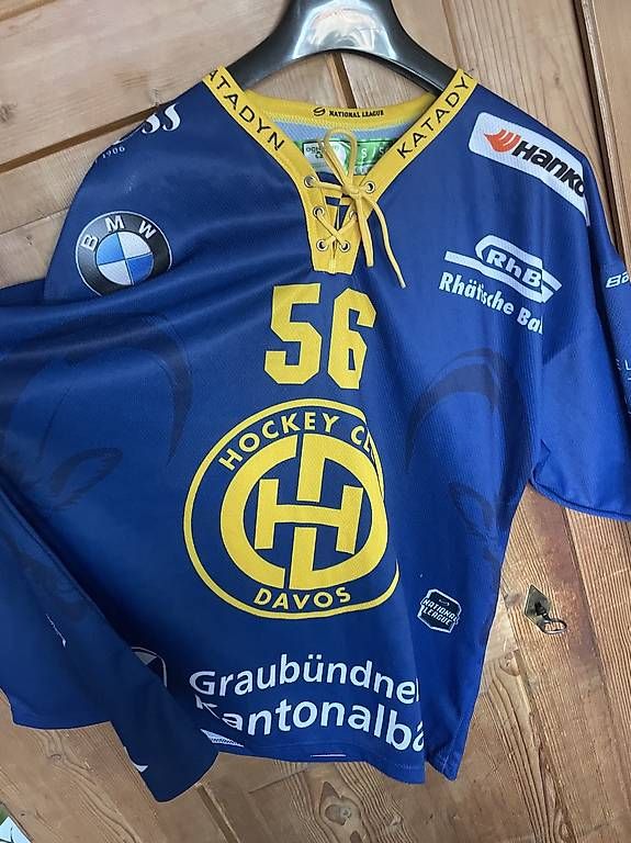 HC Davos Canottiere & Pantaloni: HC Davos Trikot D. WIESER 56 – Usato da Uster venduto da chlini1983