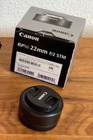 Objektiv Canon EF-M 22mm f/2 STM mit Originalverpackung