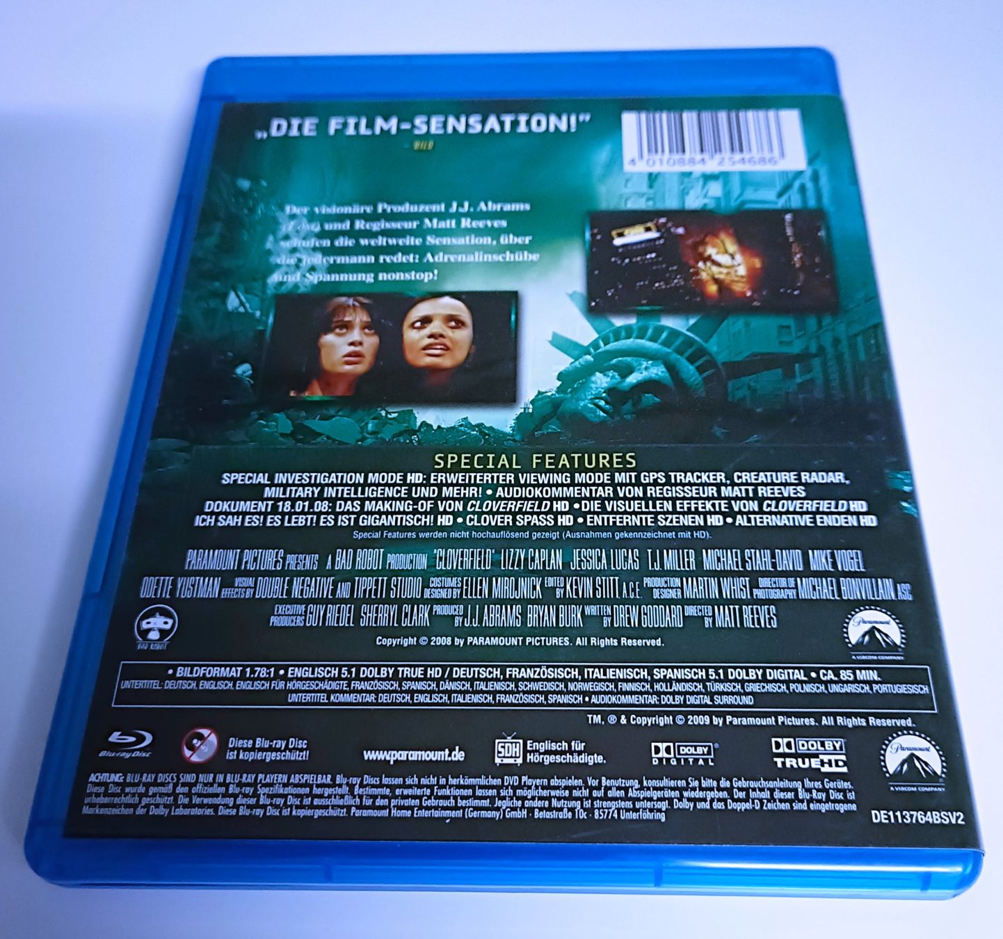 Tutti i DVDs: Cloverfield (Blu-Ray) – Nuovo (secondo la descrizione) da Köniz venduto da Movieportal007 1