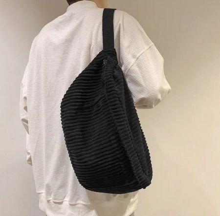 Big Gürteltasche Stil Brusttasche Schwarz - Sac style banane