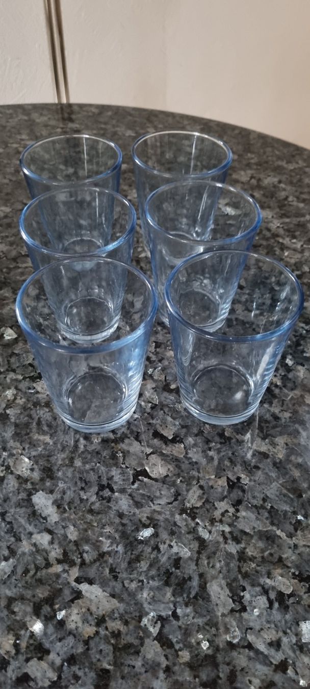Gläser: 6 Gläser Glas blau neu – Neu (gemäss Beschreibung) aus egliswil von Maggy6