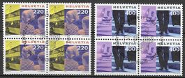 2001: Tourismus II Viererblock Serie Nr.1020--1021 ET