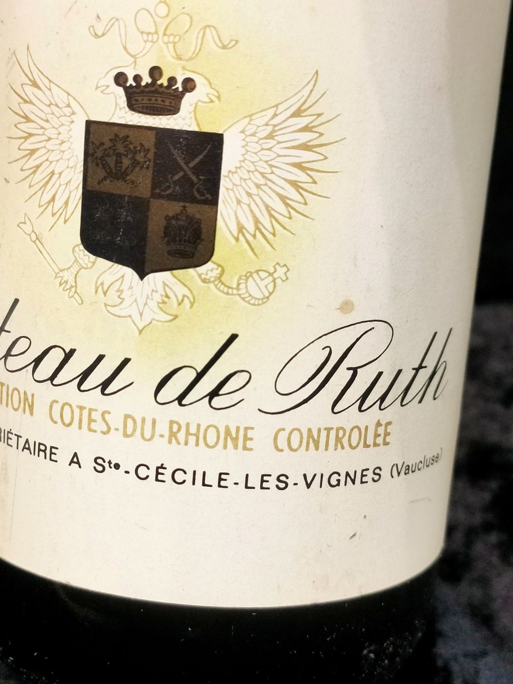 Vino: CÔTES DE RHÔNE CHÂTEAU DE RUTH 1981 – Nuovo (secondo la descrizione) da Genève venduto da Leboucheoreilles 4