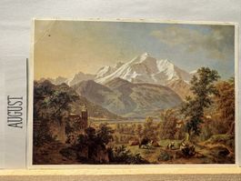 AK mit Bild von Mont Blanc
