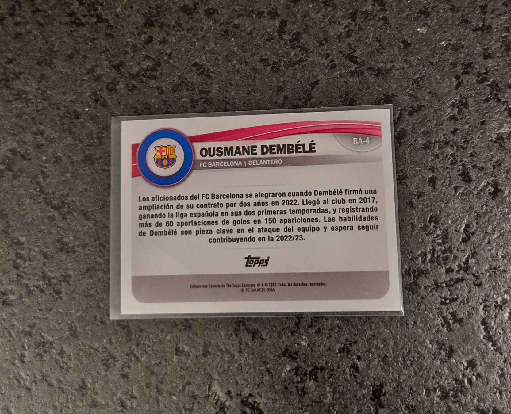 Topps Carte collezionabili: Ousmane Dembele /150 - Barcelona - Topps – Nuovo (secondo la descrizione) da Burg AG venduto da Danoe 1