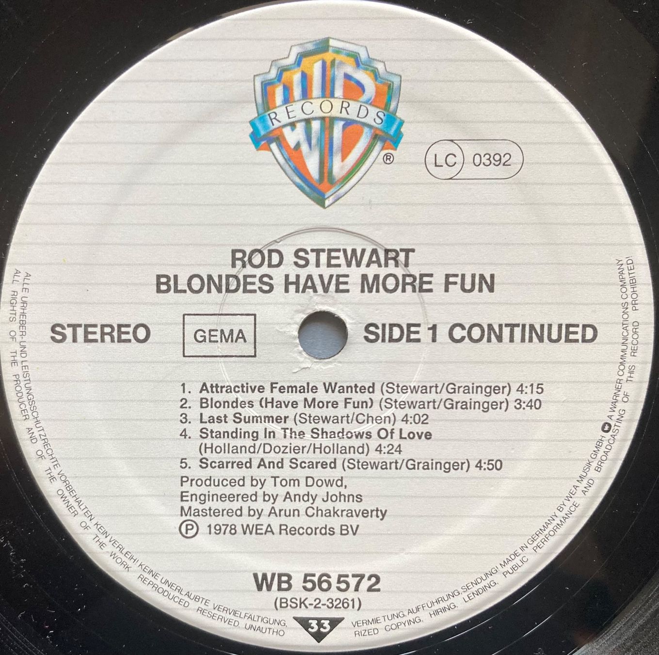 Vinyles: ROD STEWART - BLONDES HAVE MORE FUN – D'occasion à Poliez-Pittet par Newtown-Records 3