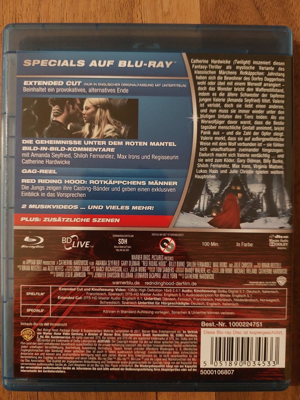 Tutti i DVDs: Blu Ray - Red Riding Hood – Usato da Rheinfelden venduto da FilmAuktion 1