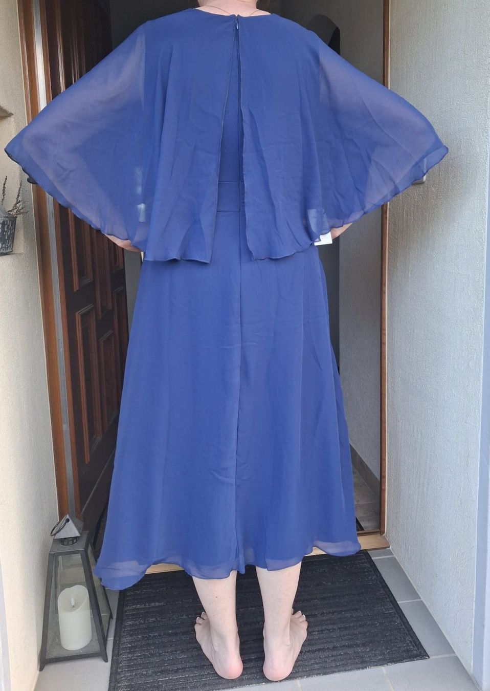 Vestiti: Chiffonkleid, Cocktailkleid mitternachtsblau Grösse 44 – Nuovo (secondo la descrizione) da Winterthur venduto da mar_jwg7 2