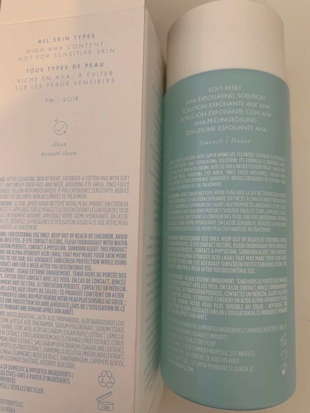 Sephora Cura del viso: SUMMER FRIDAYS AHA SOLUTION, NEU,Ladenpreis CHF60.00 – Nuovo e nell'imballaggio originale da Zürich venduto da deruja 2
