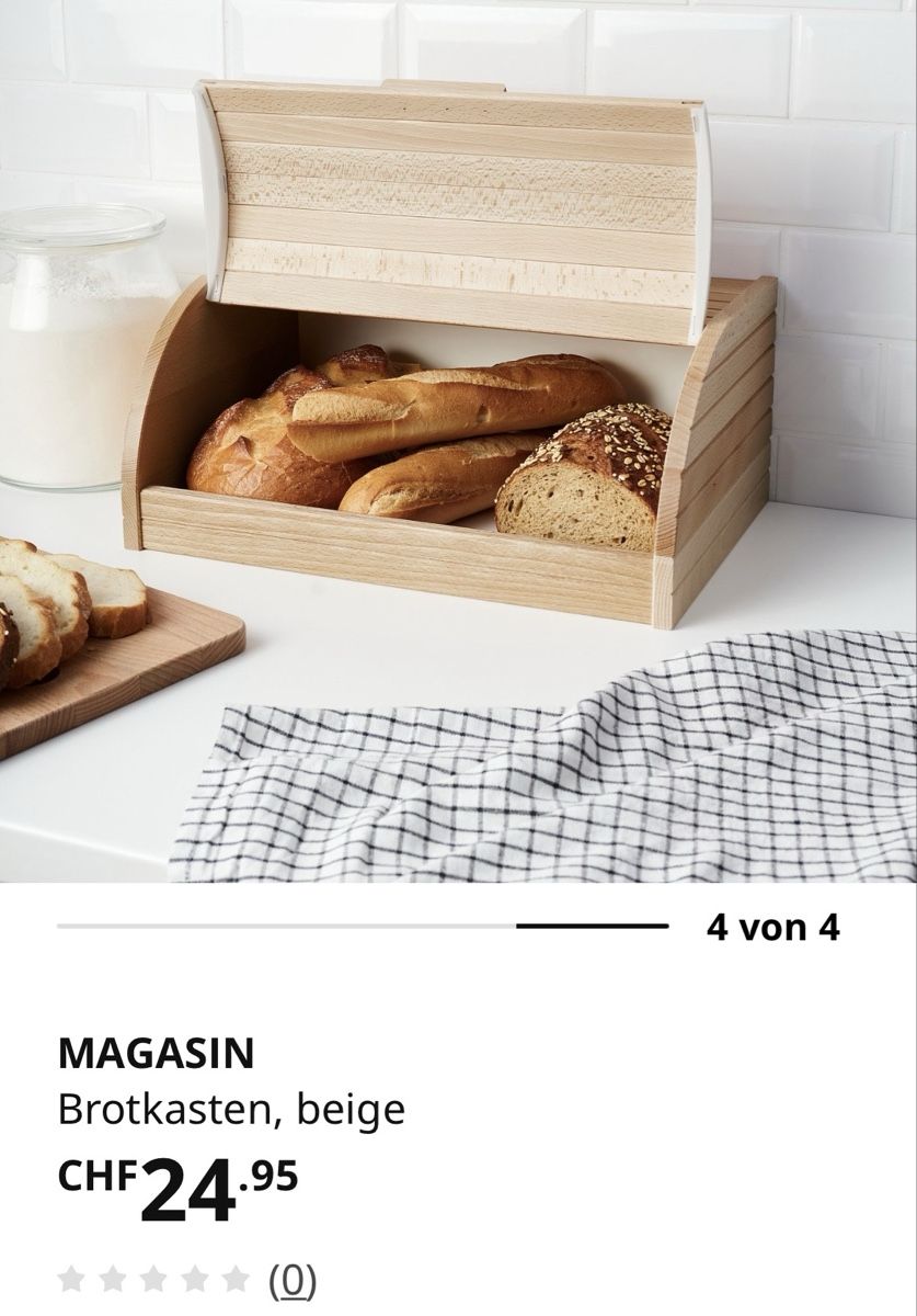 Ikea Recipients et similaires: IKEA Brotkasten Holz – D'occasion à Hettiswil par CoWa1974 4