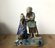KUNSTVOLLE ASIATISCHE KERAMIK FIGUR