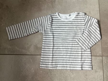 Bellybutton, Sweatshirt, Langarmshirt, grau, weiss, Gr. 68