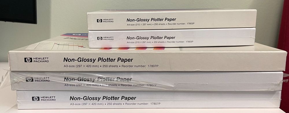hp Bright White Inket Paper C6036A Plotterpapier NEU (Neu und ...